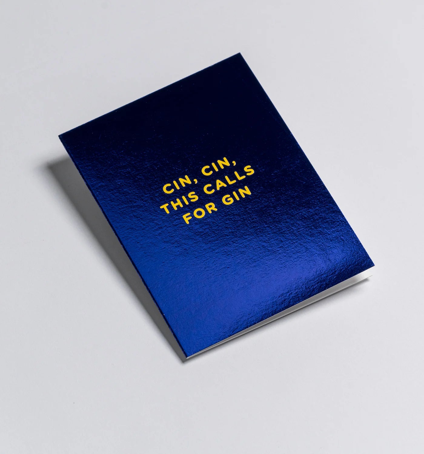 Cin, cin, this calls for gin blue mini celebration card