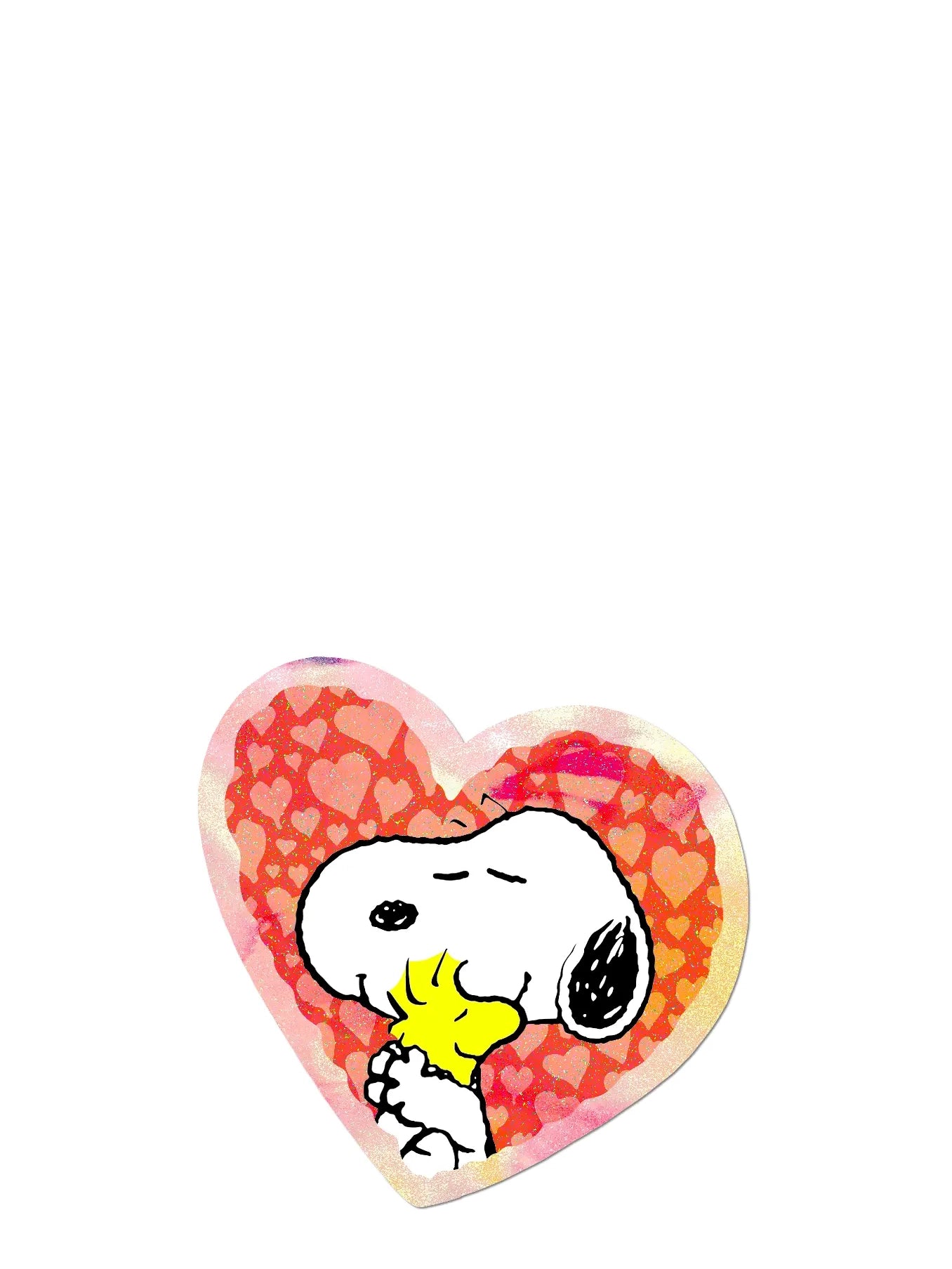 Holo Heart Snoopy, die cut sticker