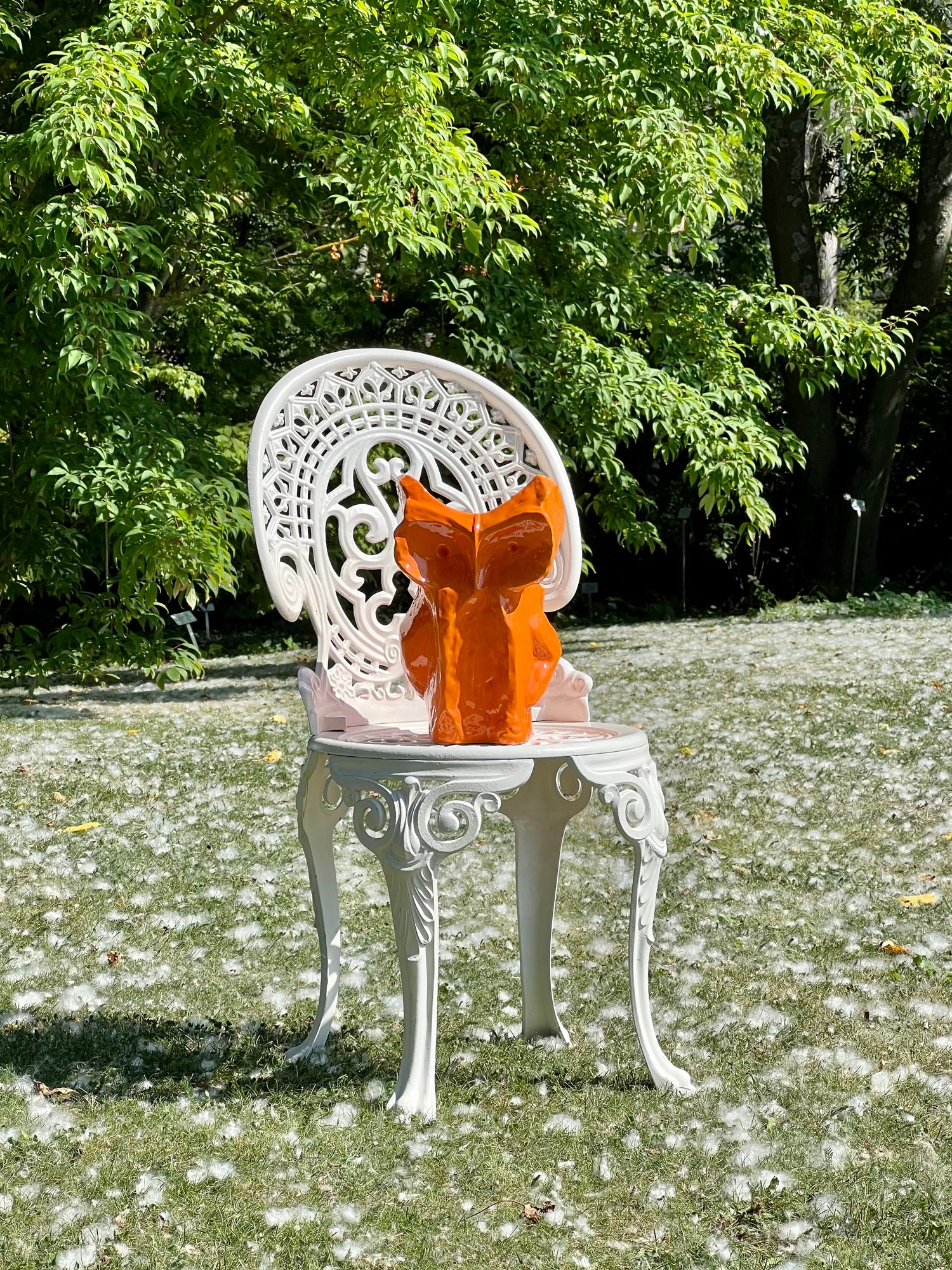 Owl Vase, Orange