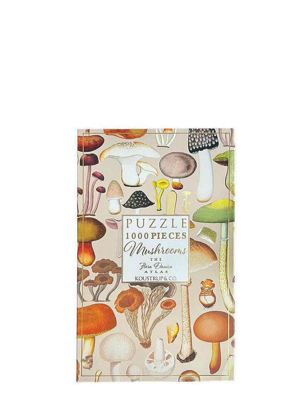 Mushrooms from the flora danica atlas puzzle, 1000 pieces