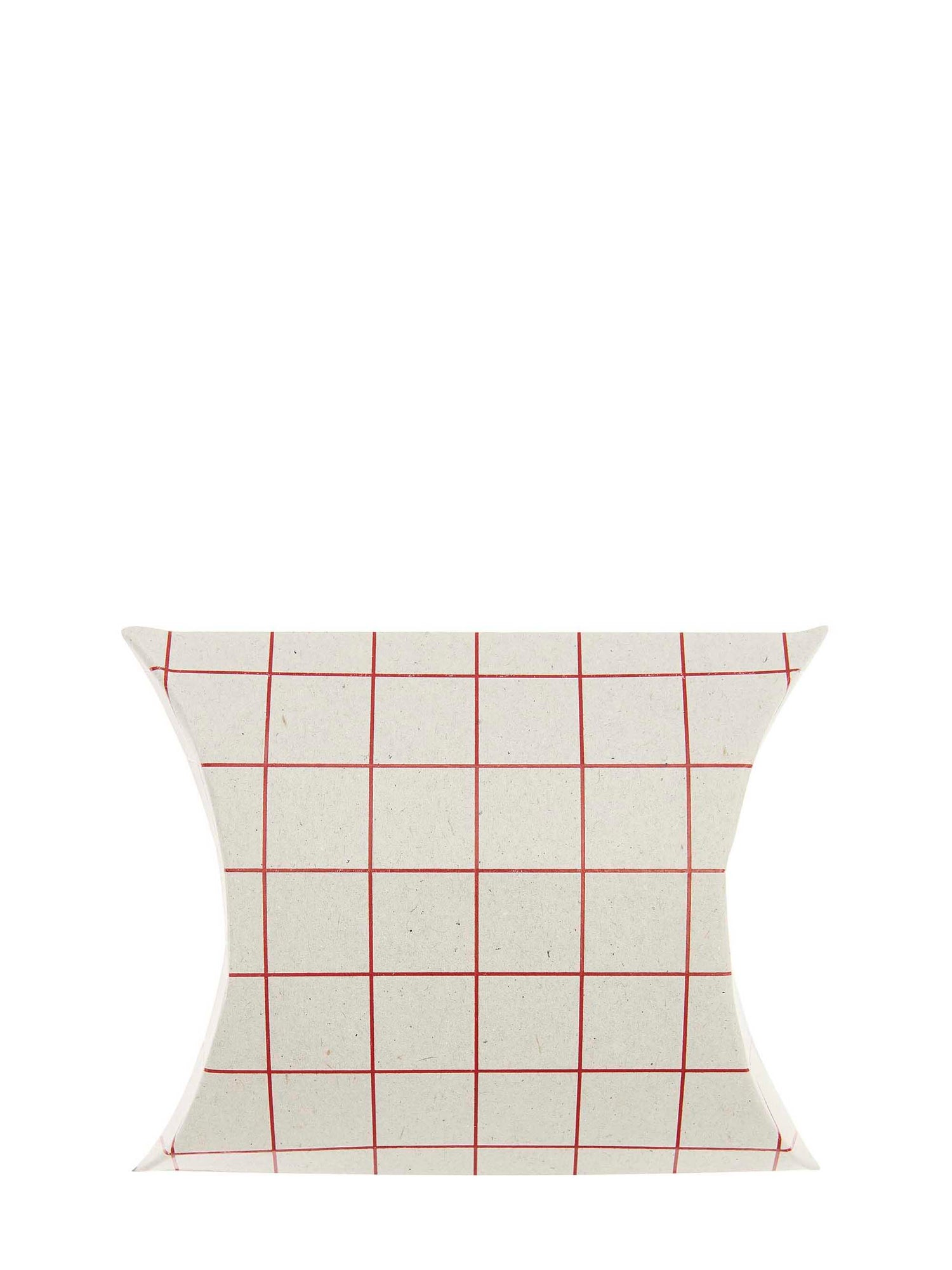 Gift boxes, grey cardboard with grid, fsc recycled