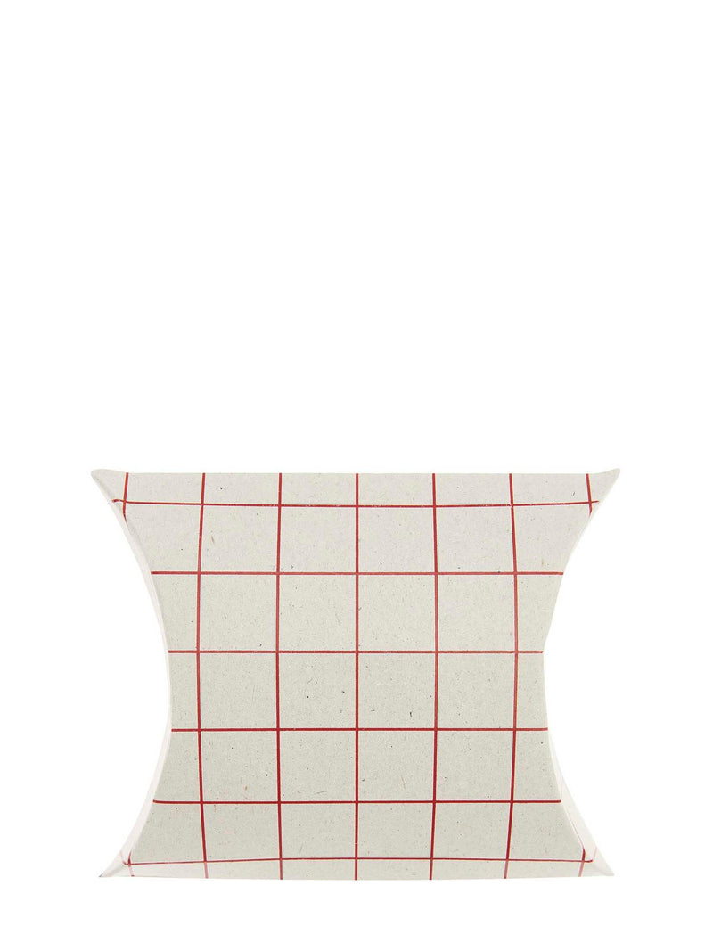 Gift boxes, grey cardboard with grid, fsc recycled