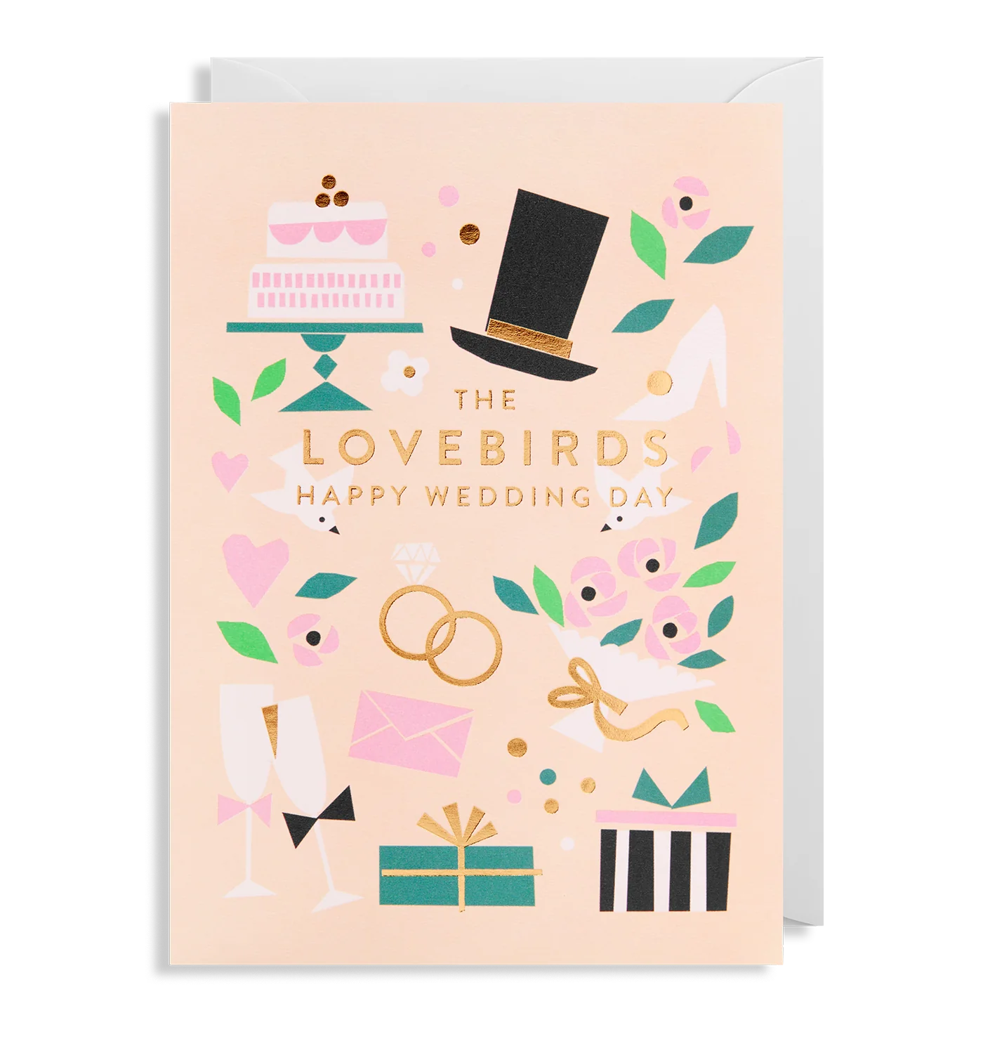 Lovebirds Wedding Card by Ekaterina Trukhan