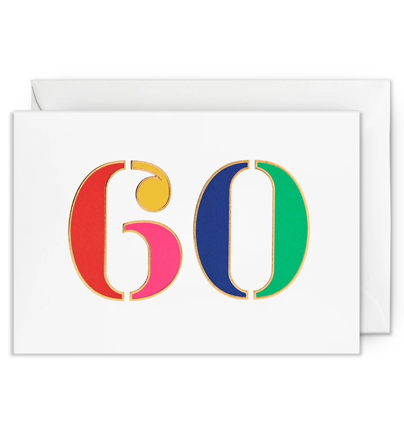 Colourful Milestone 60th Birthday Card