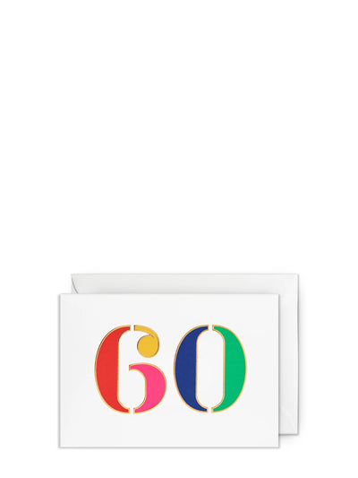 Colourful Milestone 60th Birthday Card