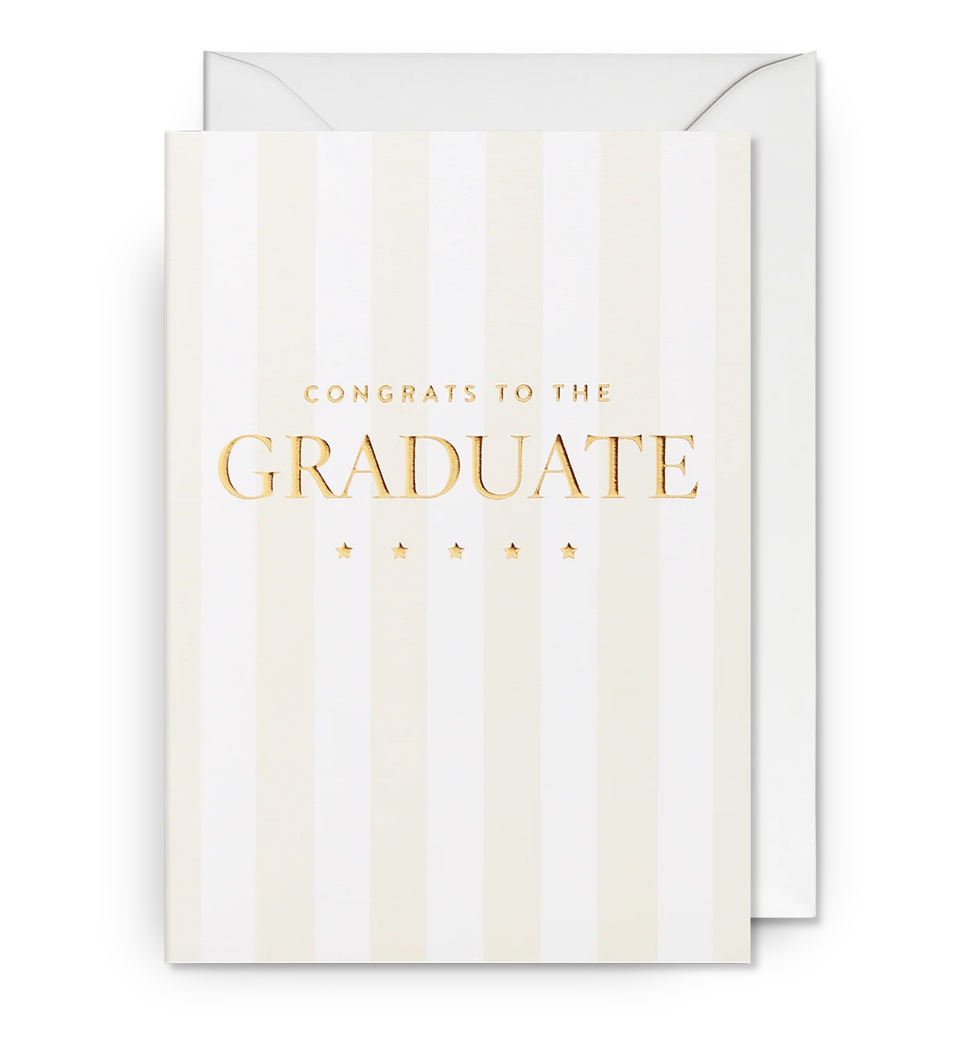 Congrats To The Graduate Striped Graduation Card