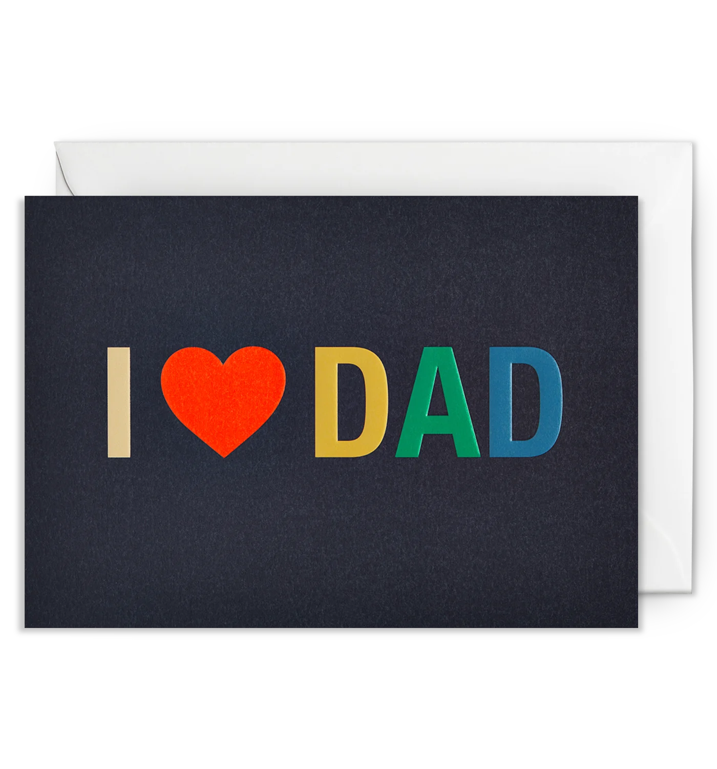 Colourful Love Dad Father's Day Card