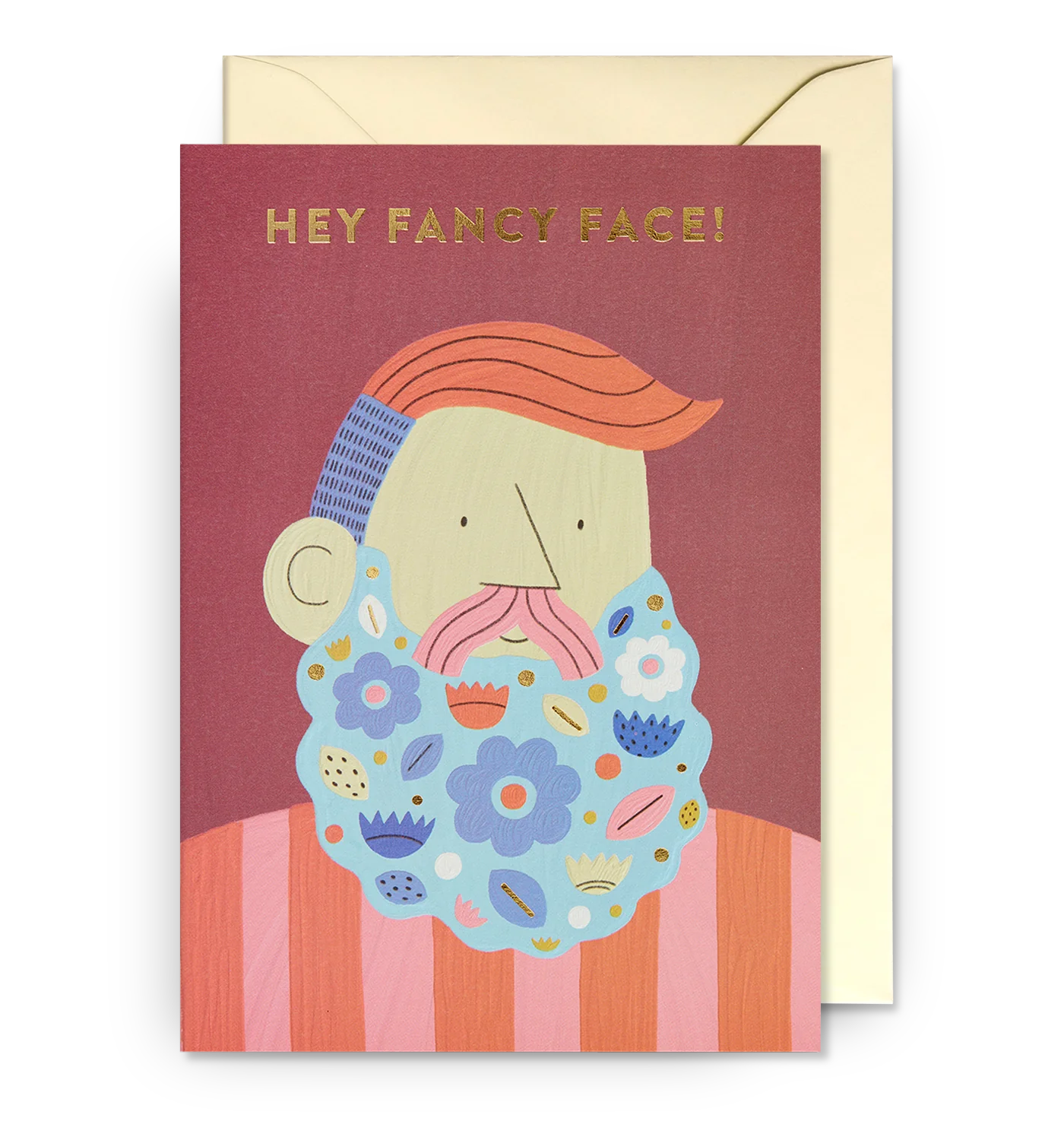 Hey Fancy Face! Greeting Card by Molly Egan