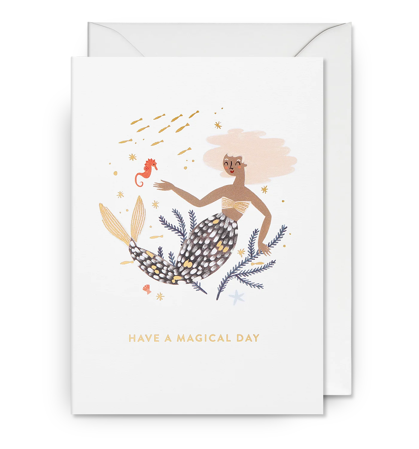 Have a Magical Day Illustrated Mermaid Card by Meghann Rader