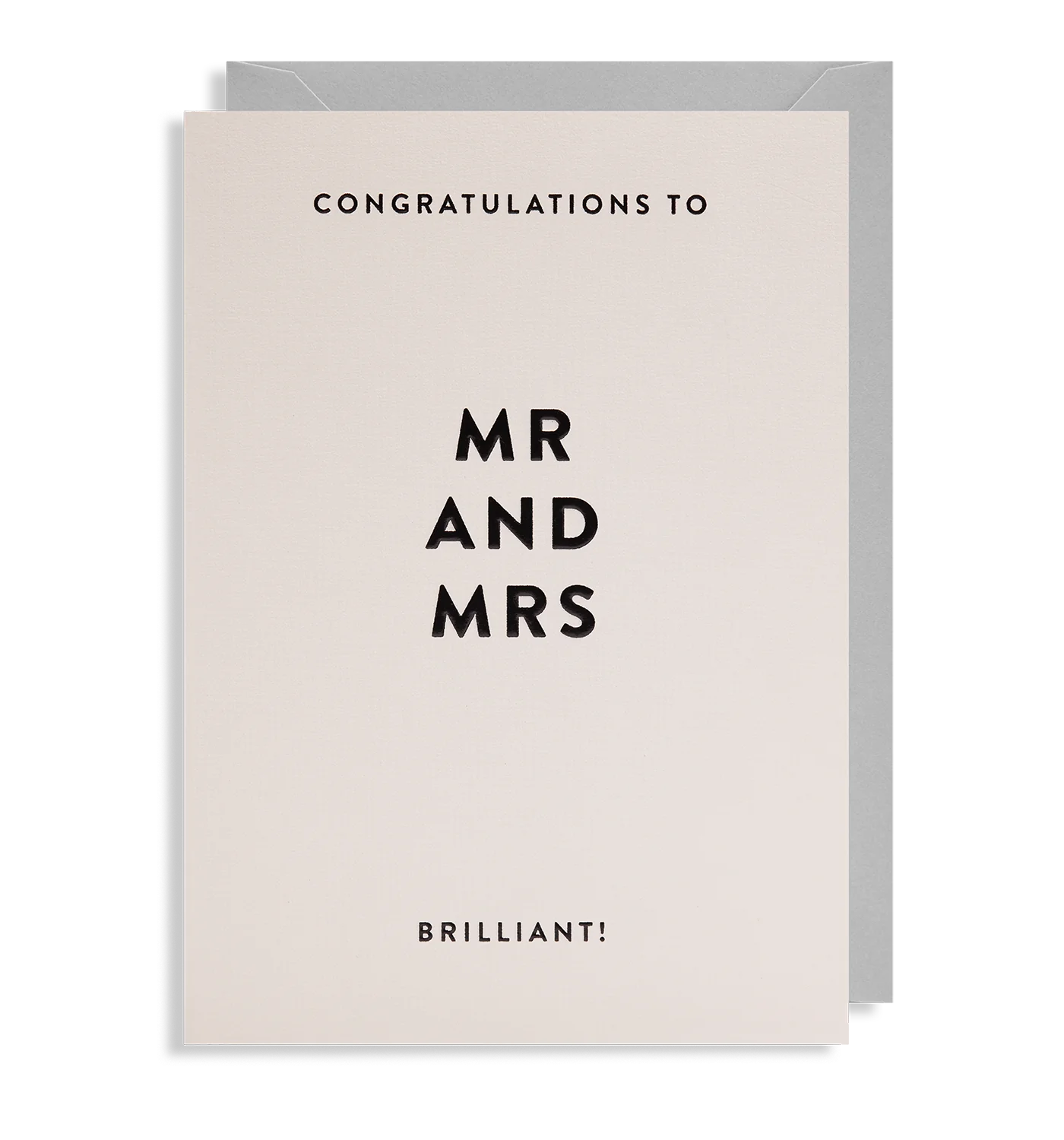 Congratulations Mr and Mrs Wedding Card
