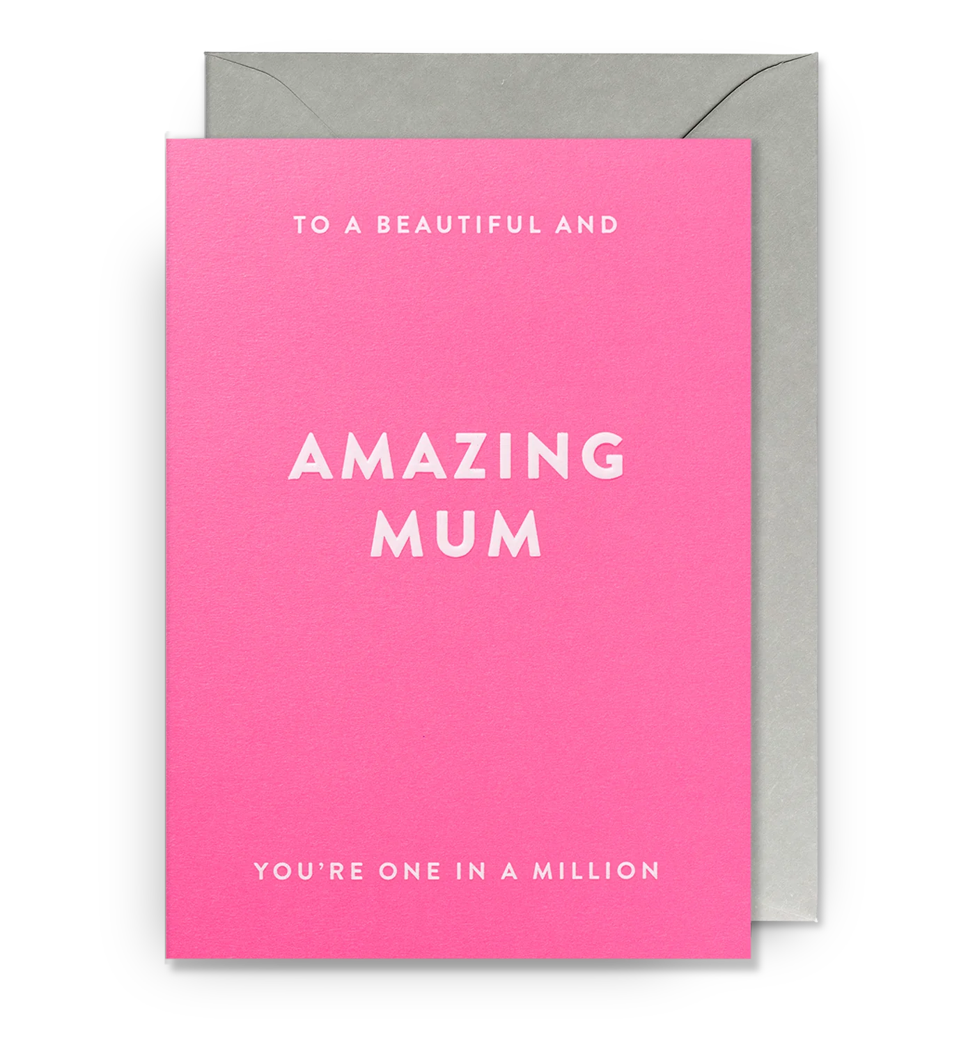 A Beautiful and Amazing Mum Hot Pink Mother's Day Card