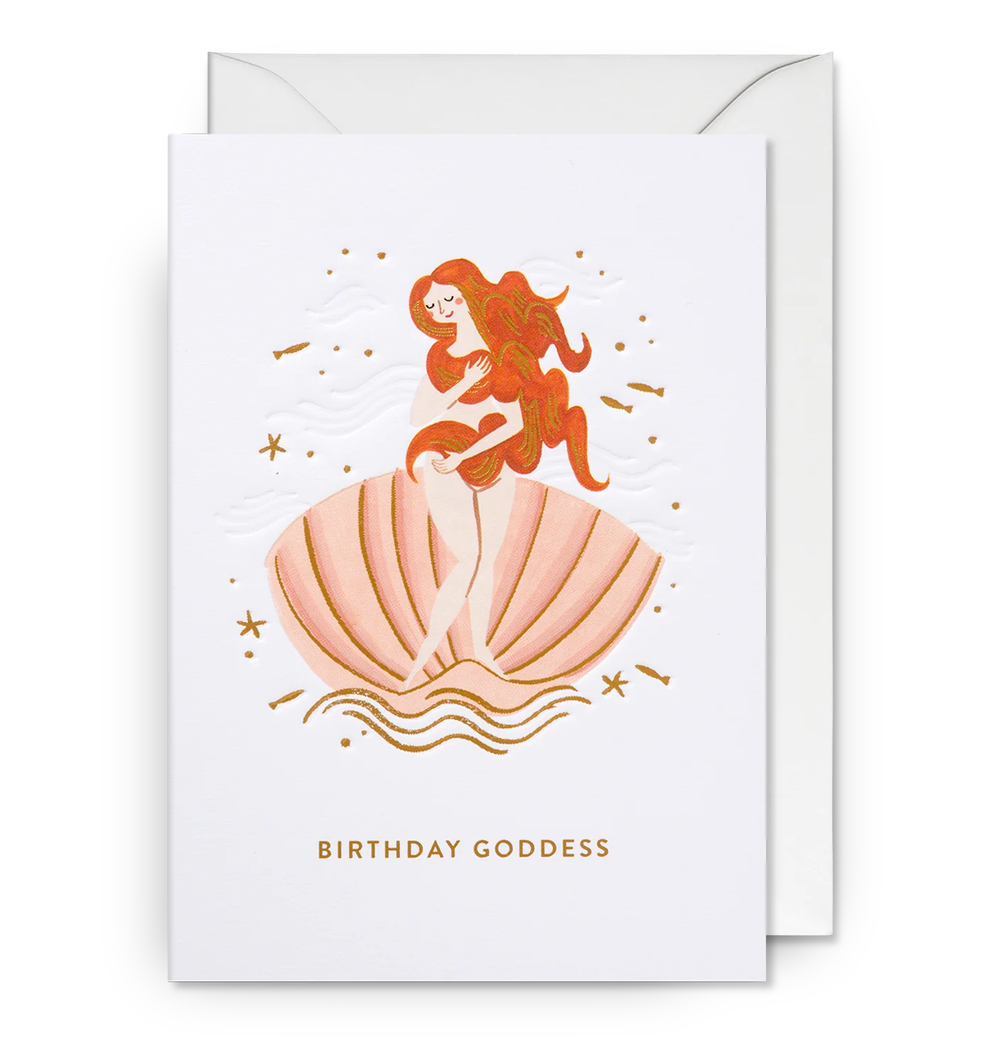 Birthday Goddess Venus in Shell Birthday Card