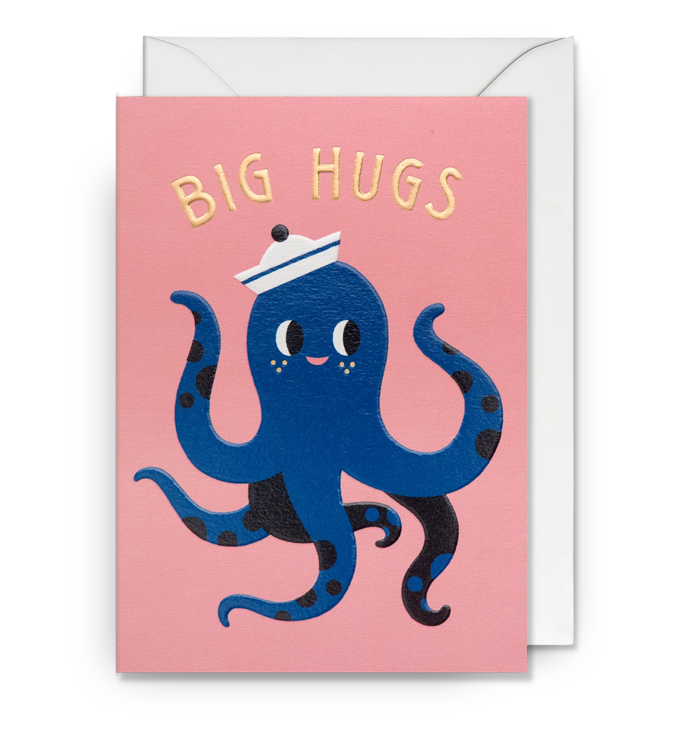 Big Hugs from Smiley Octopus Love Card by Ilse Weisfelt