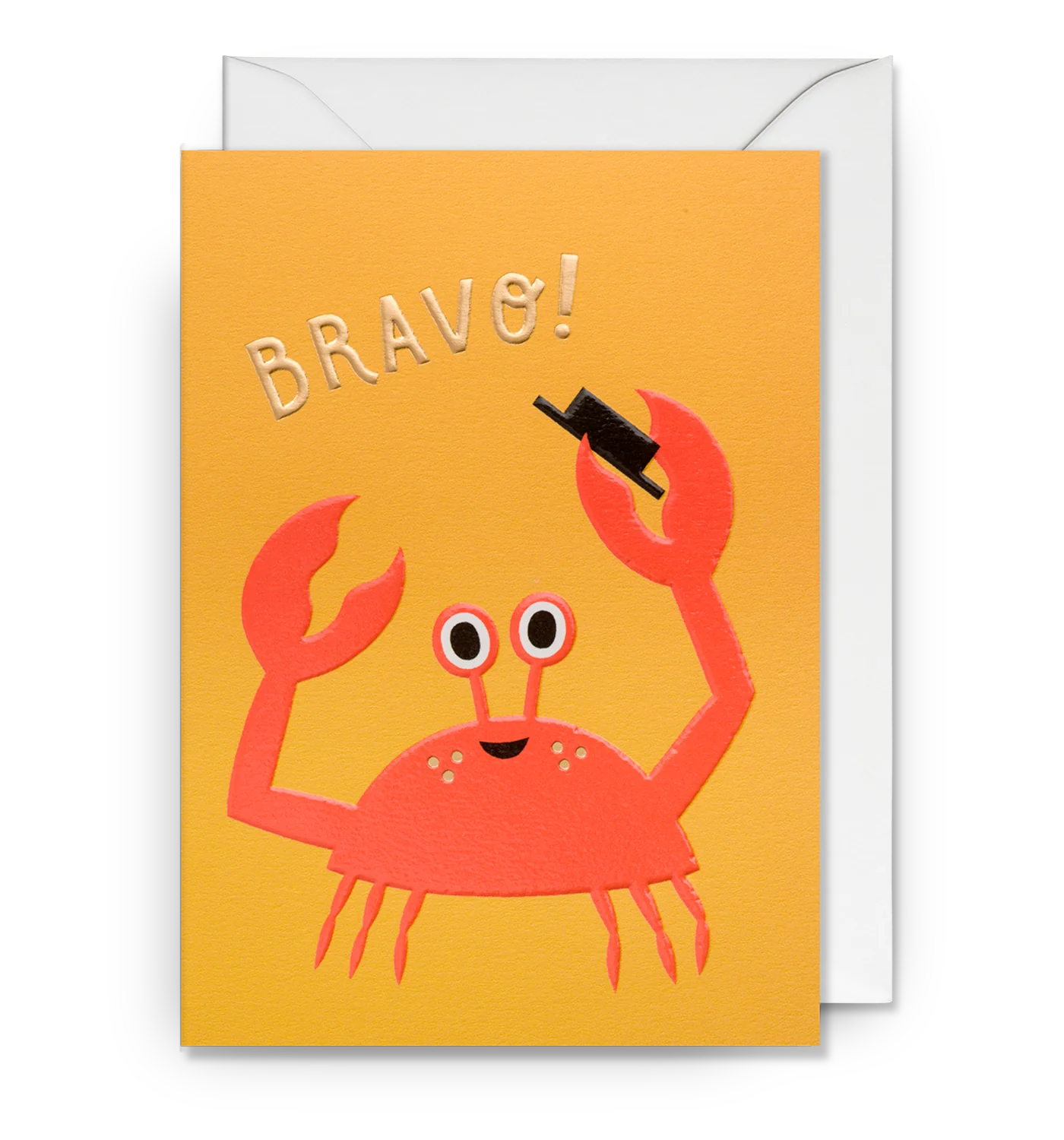 Bravo! Happy Crab All Occasions Congratulations by Ilse Weisfelt