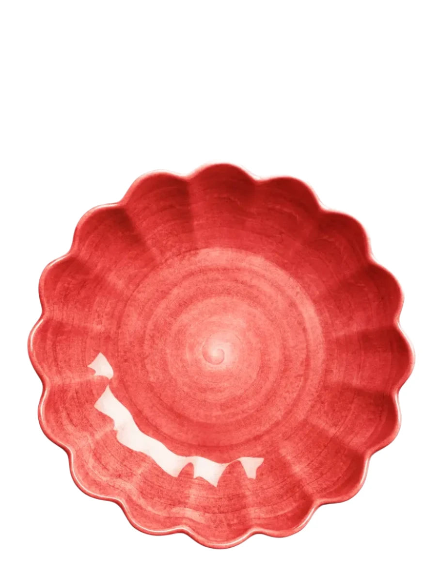 Oyster big bowl, red (31 cm)