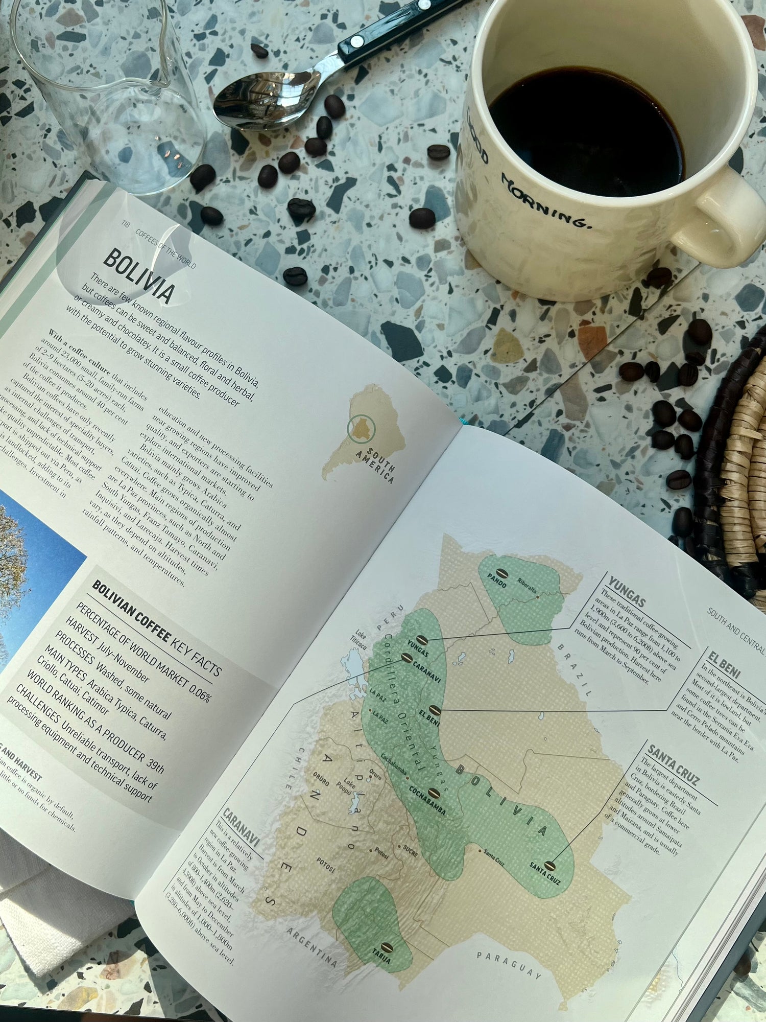 The Coffee Book. Barista tips, recipes, beans from around the world
