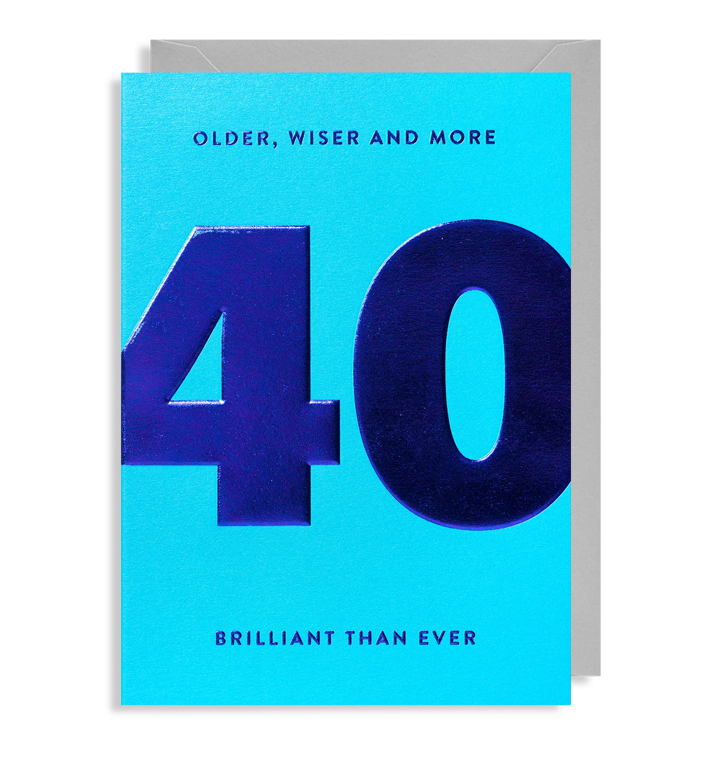 Older, Wiser and More 40 Brilliant Than Ever Birthday Card