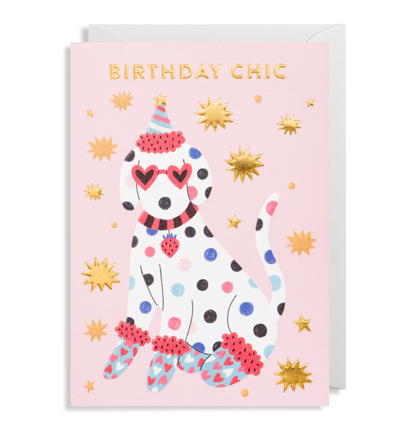 Pattern Party Pup in Birthday Chic Birthday Card