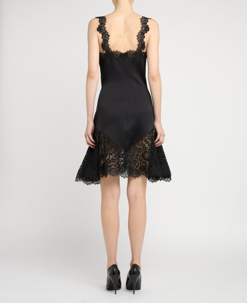 Lace-Trimmed Dress