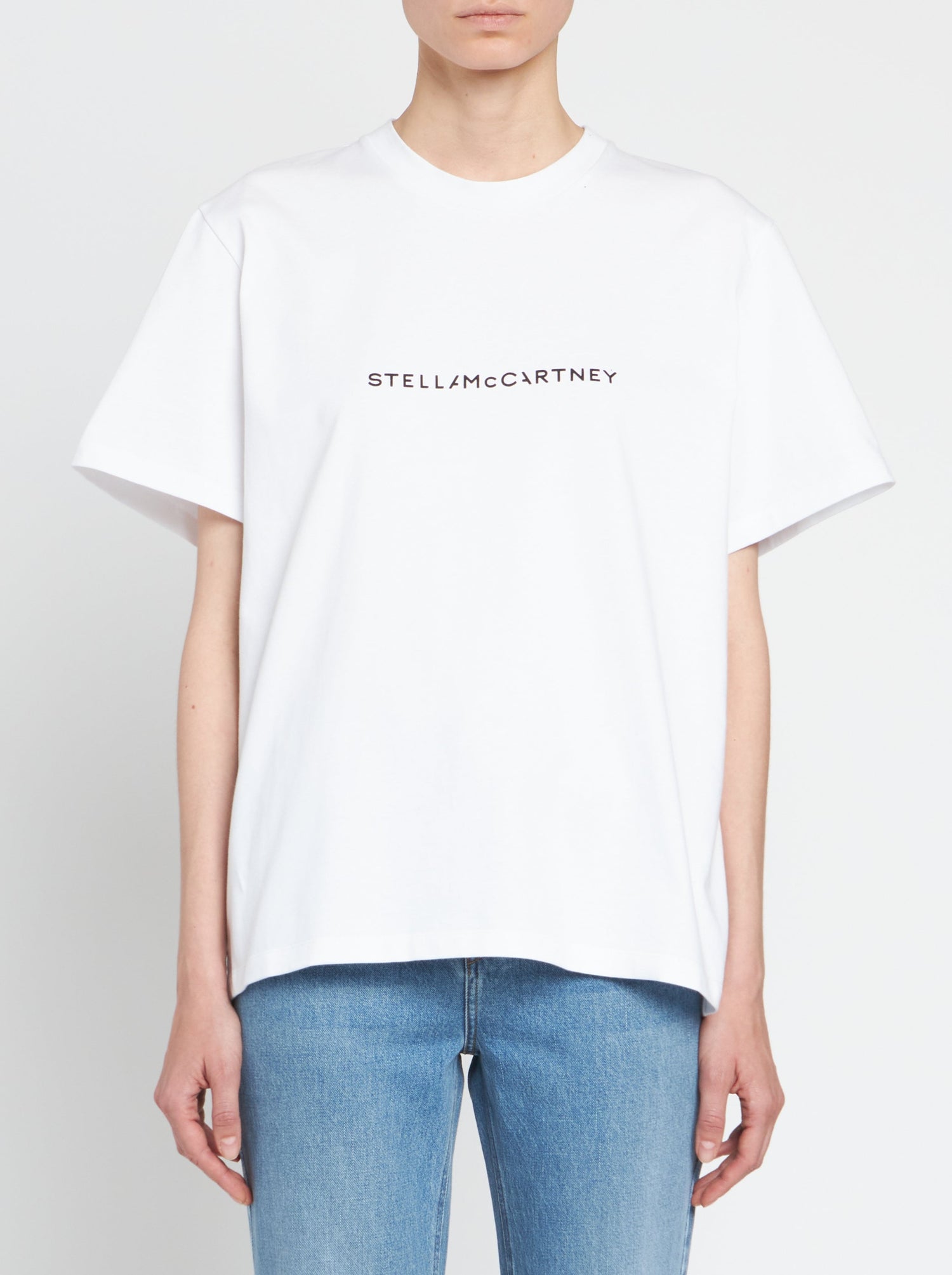 Iconic logo Print t-shirt, pure white