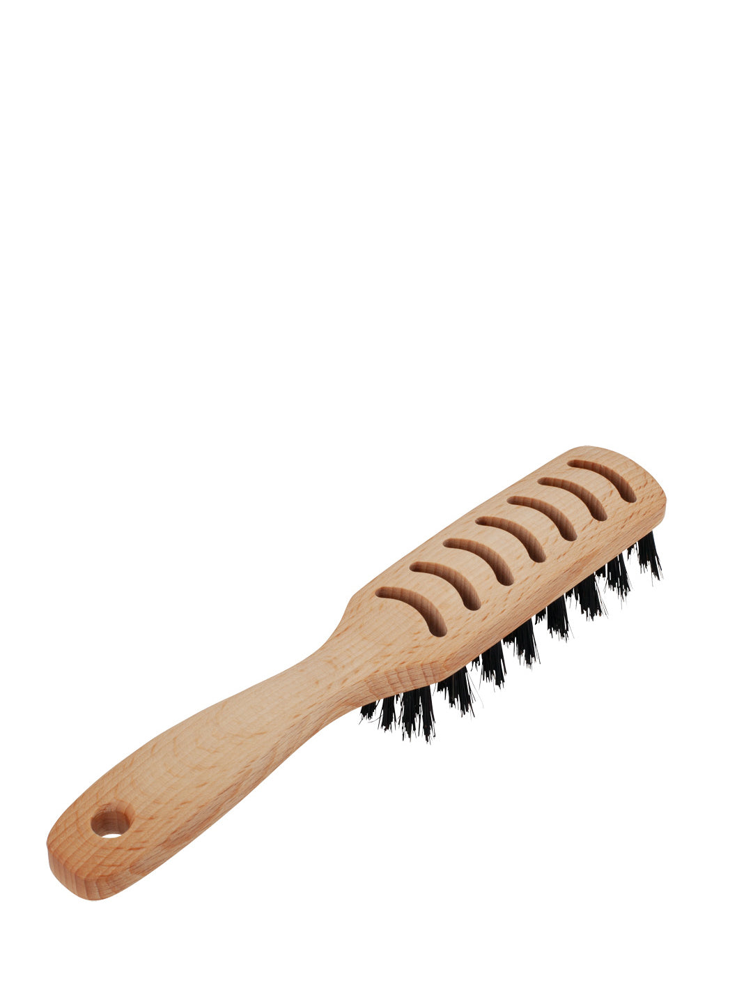 Hairbrush with air circulation slots