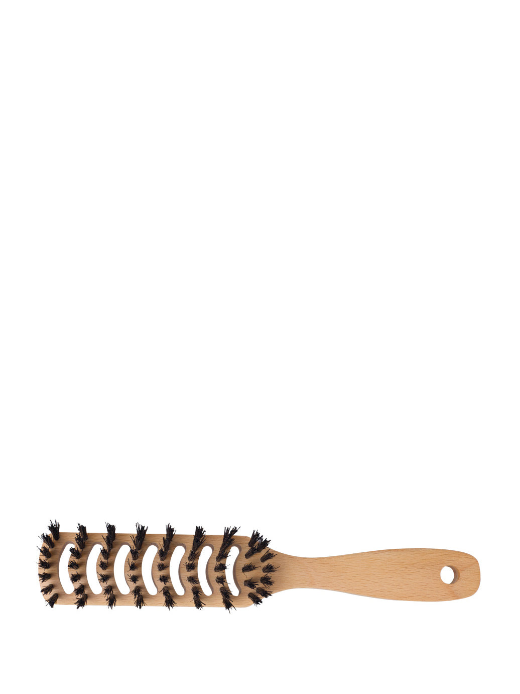 Hairbrush with air circulation slots