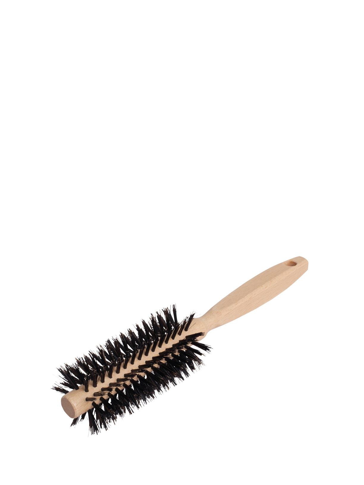 Roundshape hairbrush, wild boar bristle