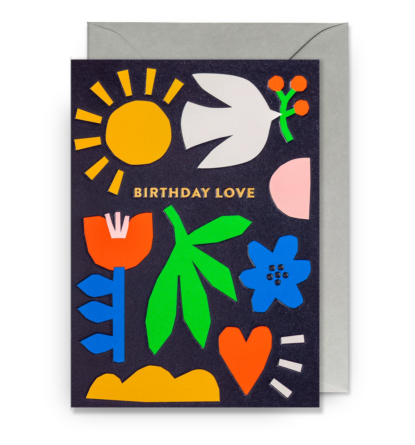 Birthday Love Birthday Card by Myriam Van Neste