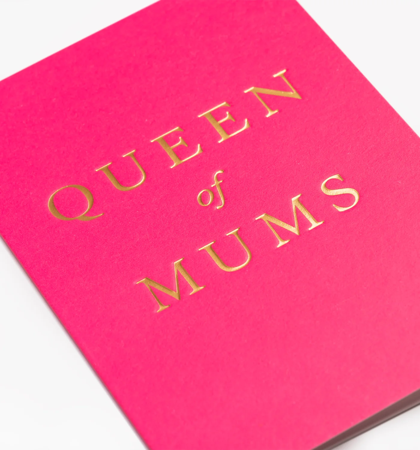 Queen of Mums Hot Pink Mother's Day Card