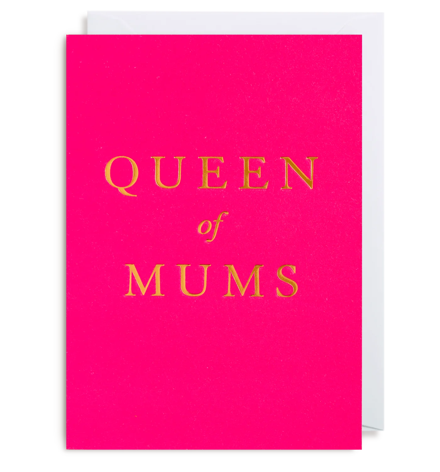 Queen of Mums Hot Pink Mother's Day Card