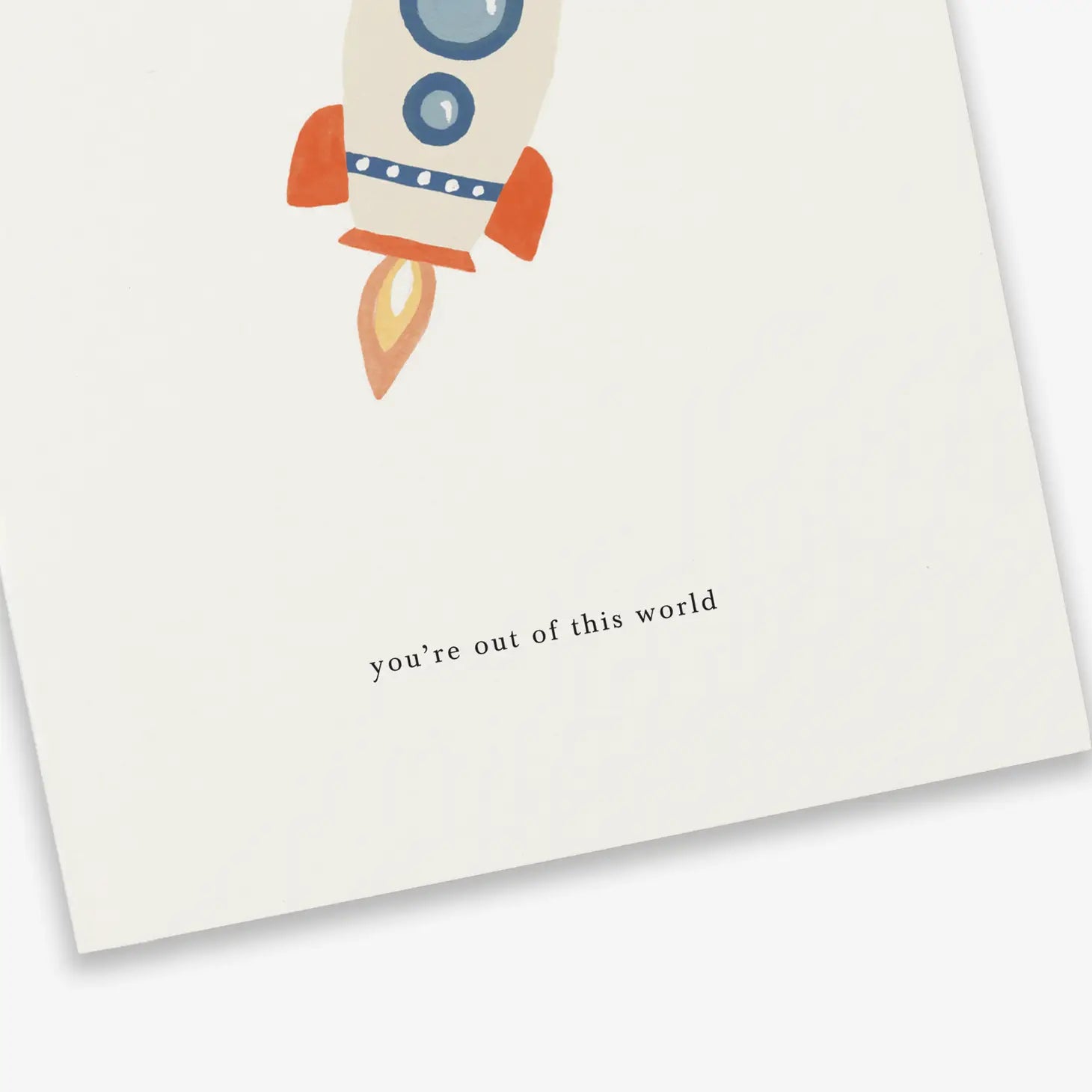 Rocket (you're out of this world) Love card