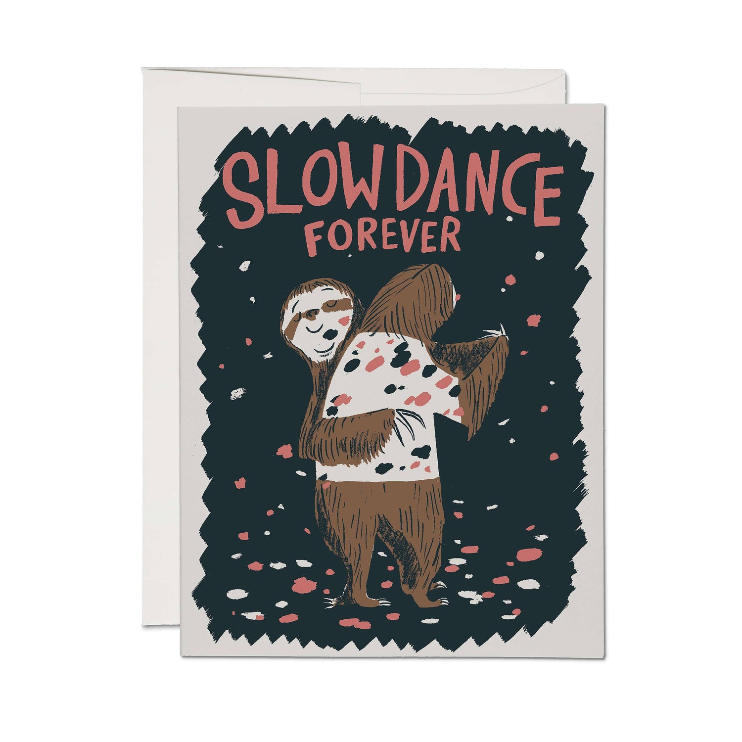 Sloth dance love & friendship card