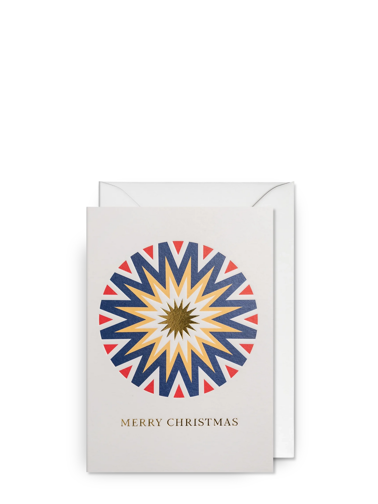 Geometric Starburst Christmas Card