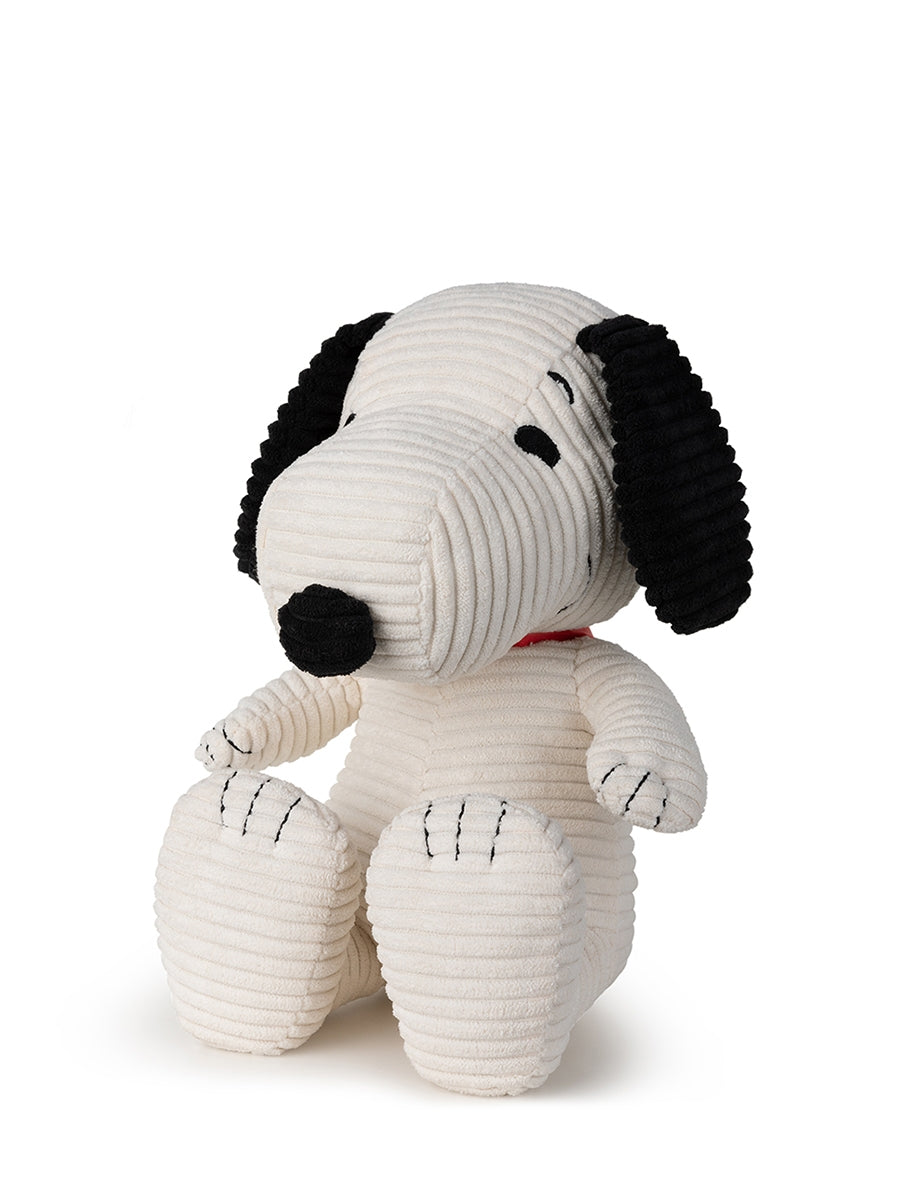 Snoopy ECO corduroy soft toy, cream (27 cm)
