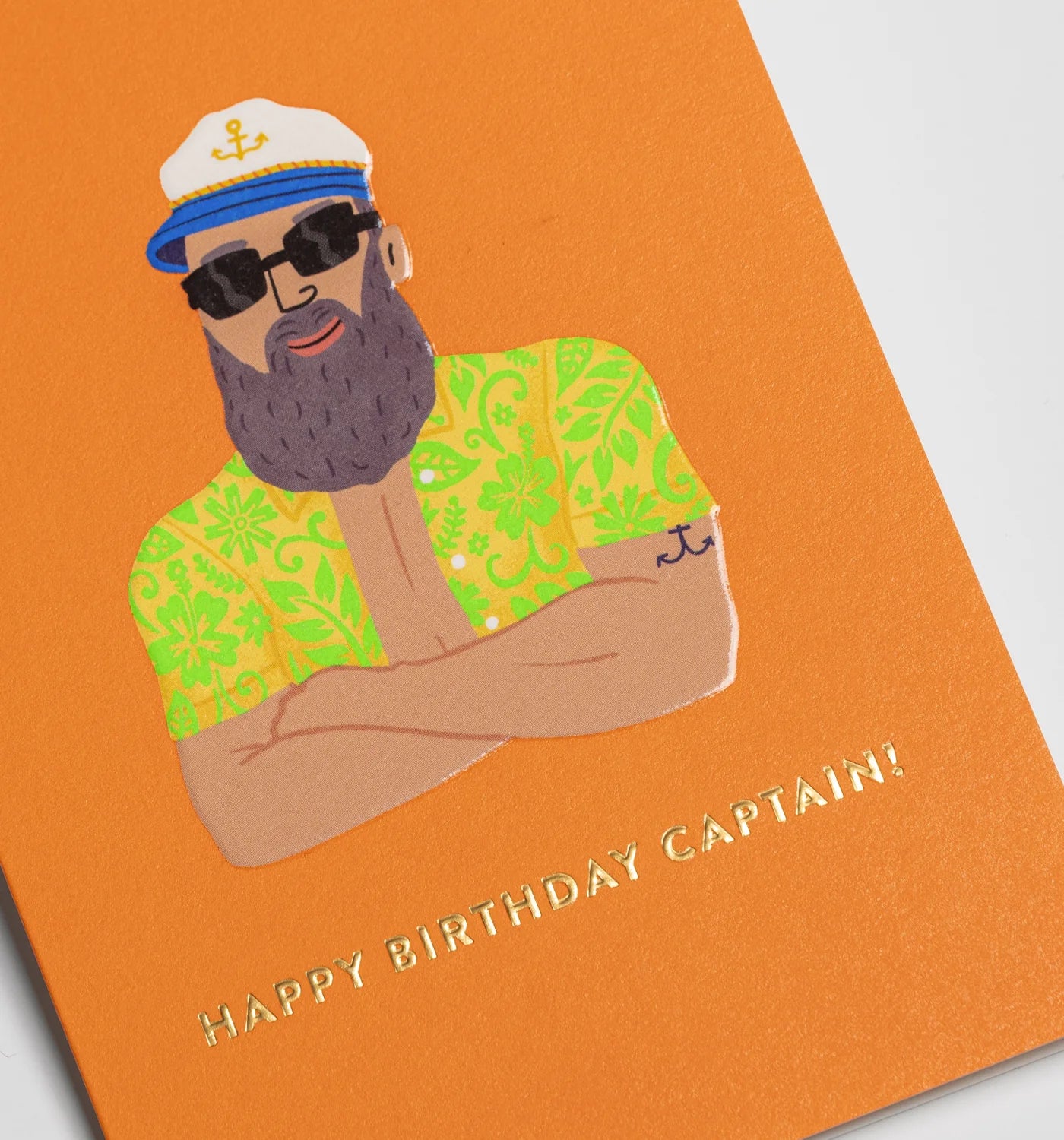 Captain birthday card