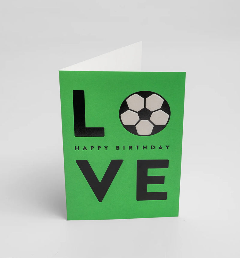 Football love birthday card