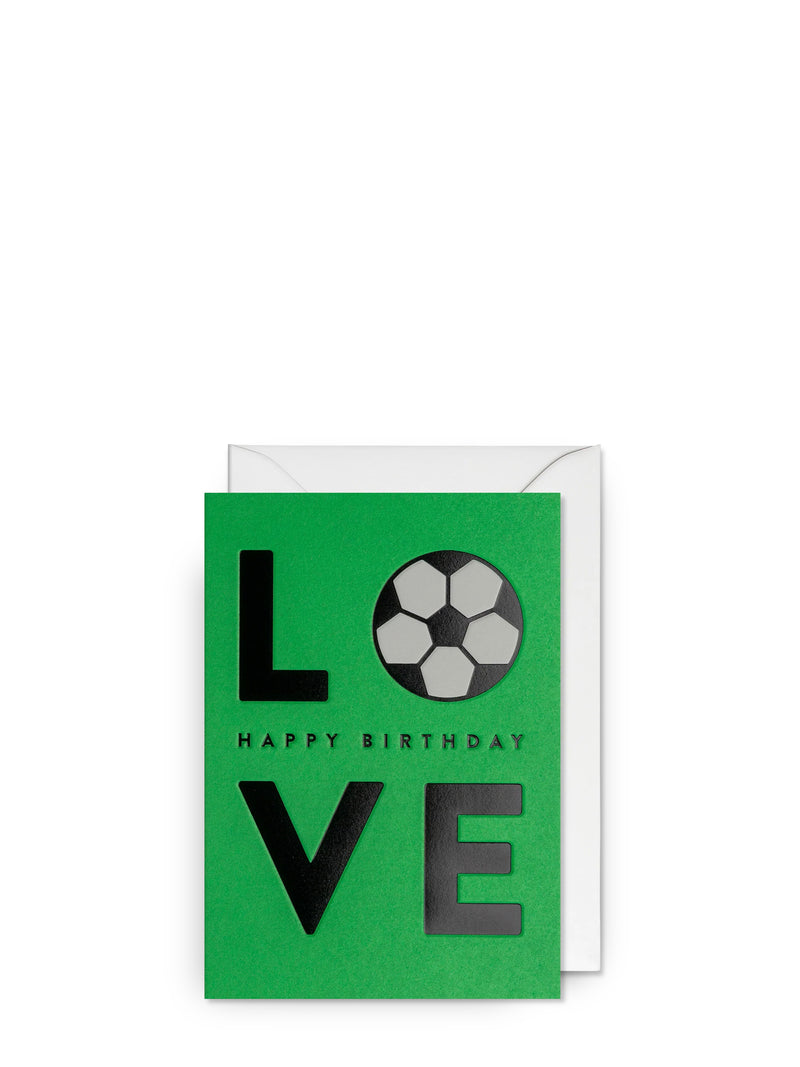 Football love birthday card