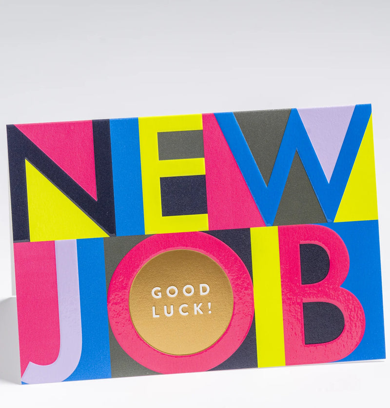New job good luck card