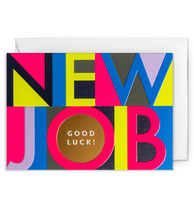 New job good luck card