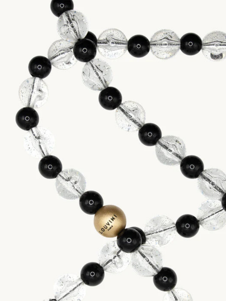 Paula phone chain, black-silver