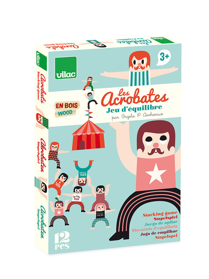 Acrobats stacking game by Ingela P. Arrhenius
