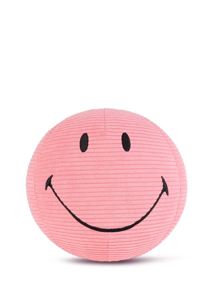 Smiley ECO corduroy soft toy, bubblegum pink (23 cm)