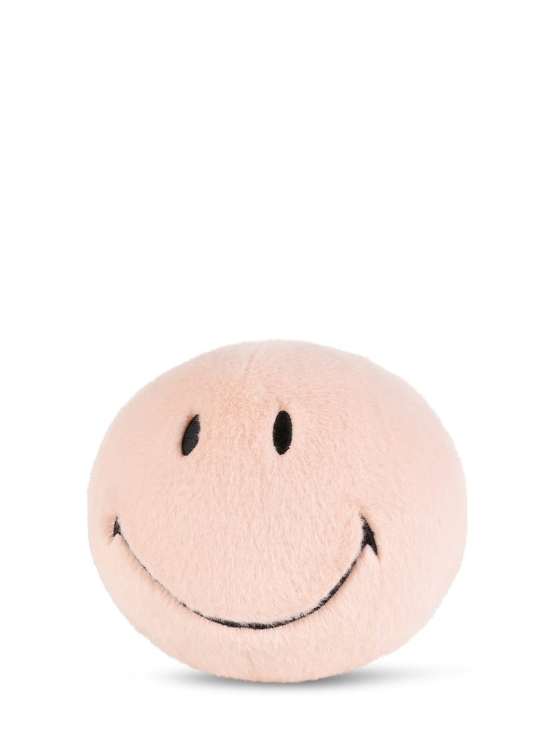 Small Smiley ECO fuzzy soft toy, pink (13 cm)