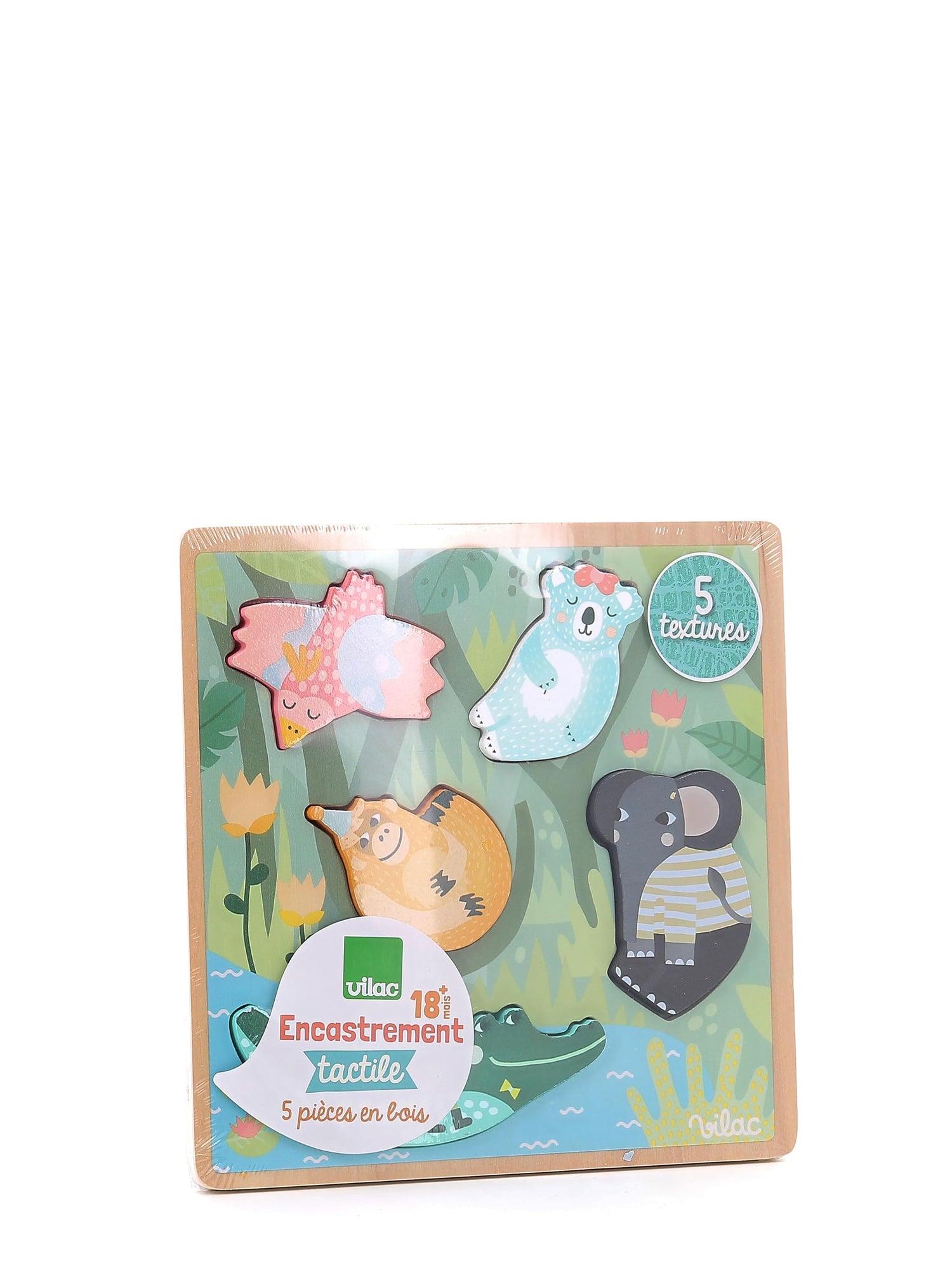 Jungle touch and feel puzzle