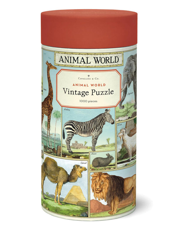 Animal world vintage puzzle (1000 pieces)
