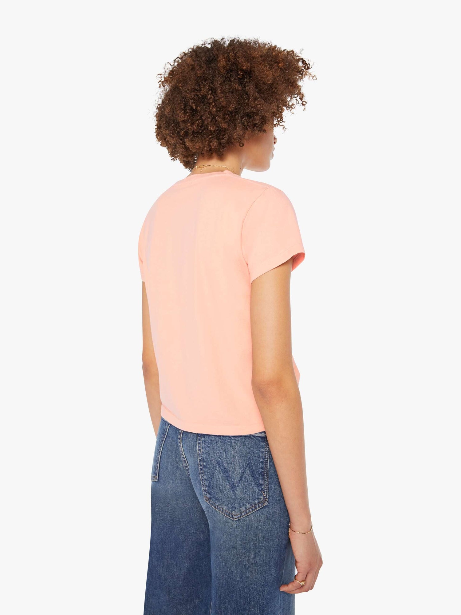 The Boxy Goodie Goodie print t-shirt, peach