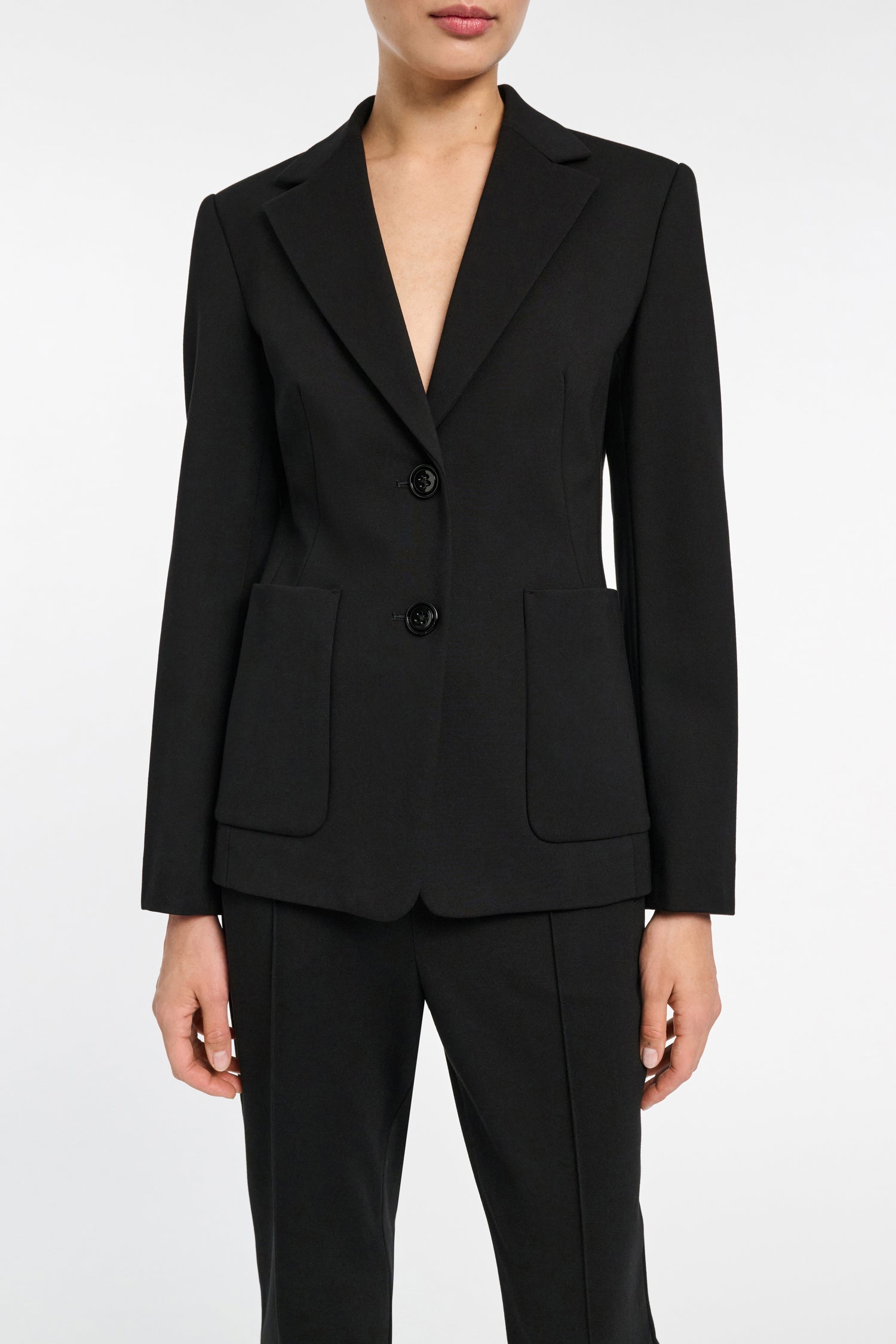 Emotional Essence blazer in Punto Milano jersey, black