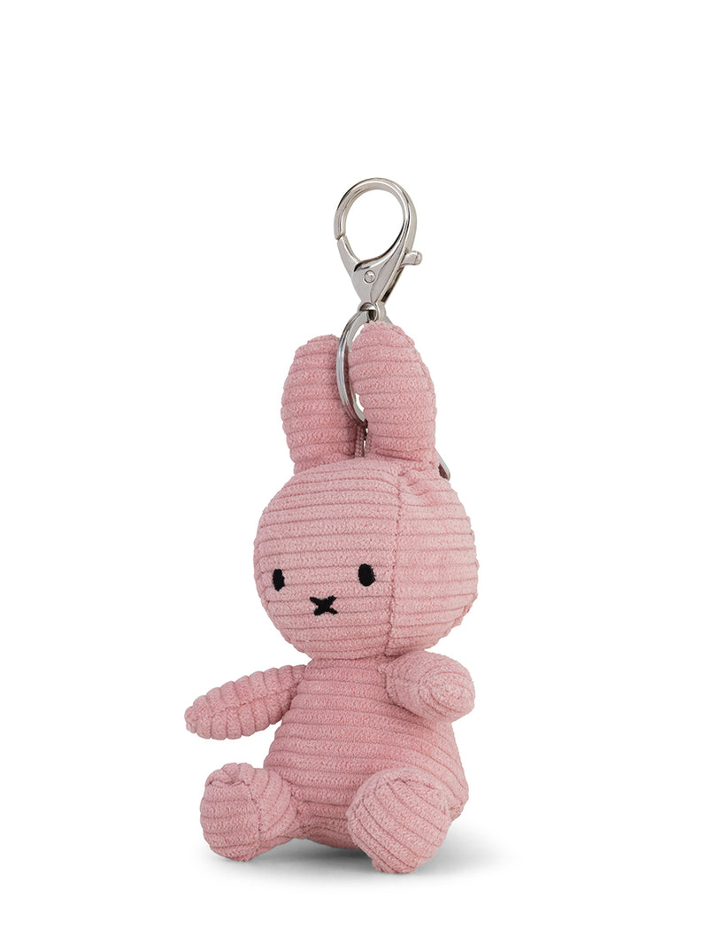Miffy ECO corduroy keychain, pink (10 cm)