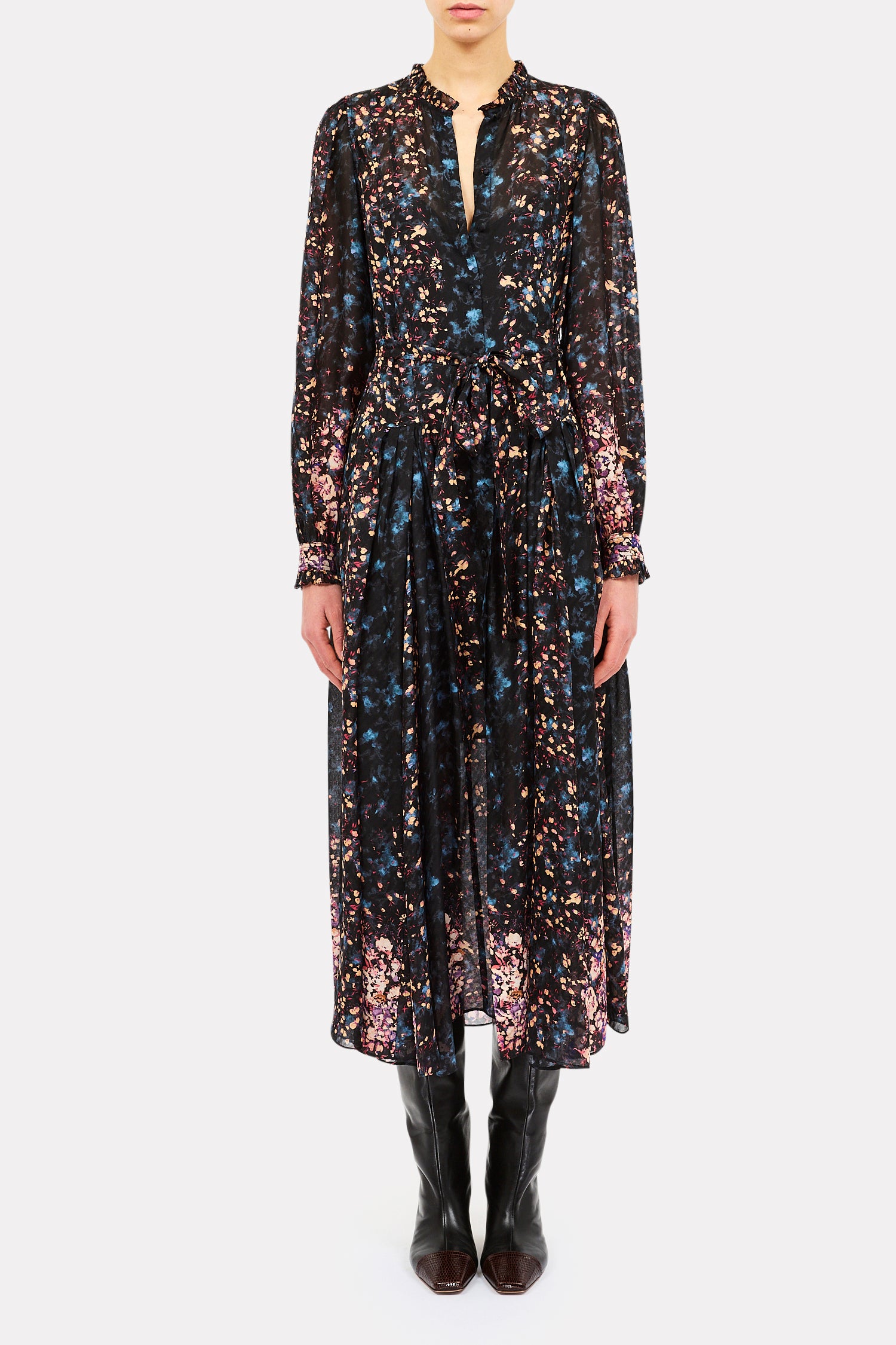 Tessa LS Silk Dress