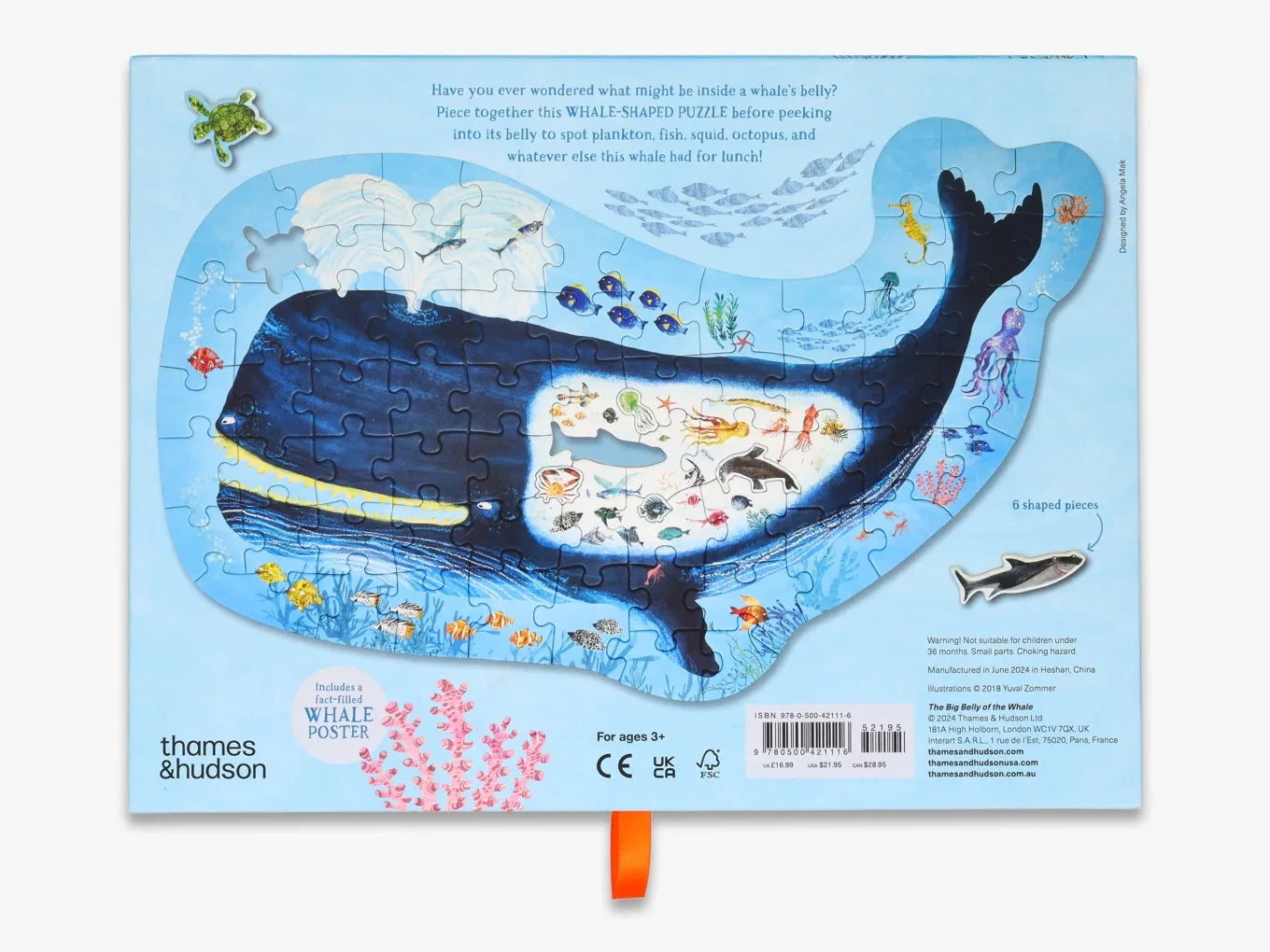 The Big Belly of the Whale shaped jigsaw puzzle (70 pieces)